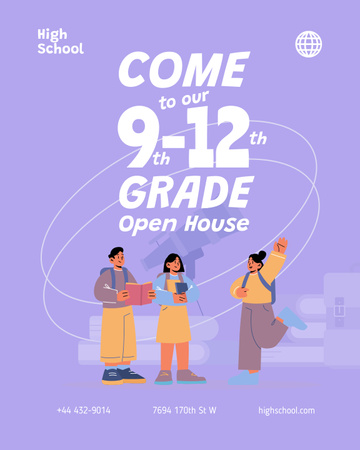 School Apply Announcement Poster 16x20in Modelo de Design