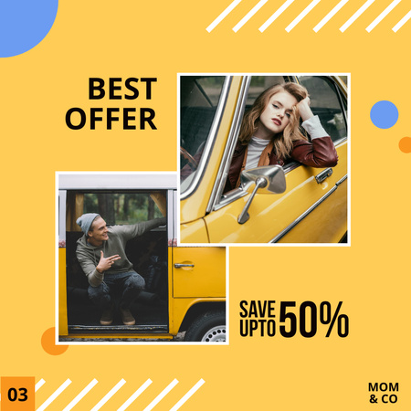 Offer Discounts on New Collection for Men and Women Instagram Design Template