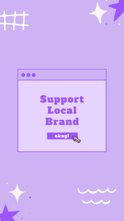 Support Local Brand Instagram Story Design Template