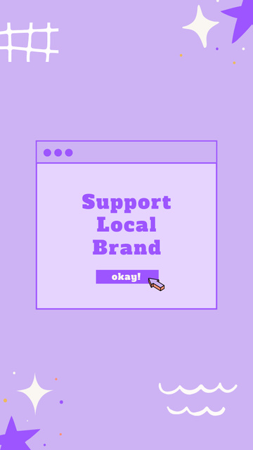 Plantilla de diseño de Support Local Brand Instagram Story 