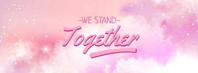 Girl Power Inspiration on Fairy Pink Sky Facebook cover Design Template