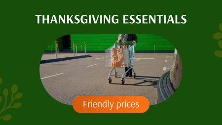 Platilla de diseño Thanksgiving Day Essentials At Reduced Price Offer Full HD video