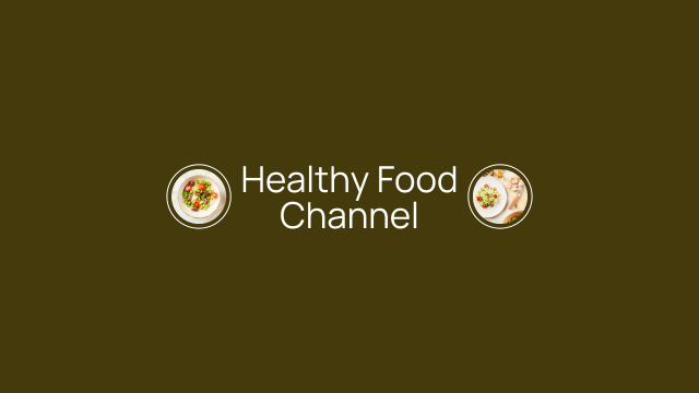Ad of Healthy Food Blog Youtube Modelo de Design