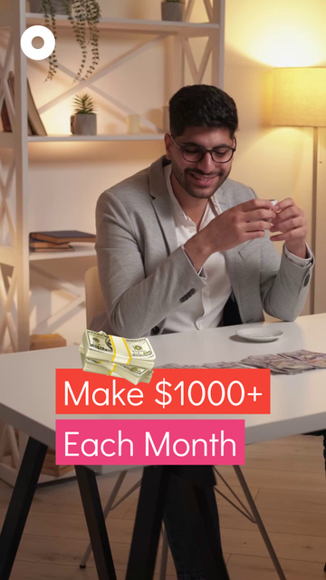 Designvorlage Easy Ways Of Earning Money Online für TikTok Video