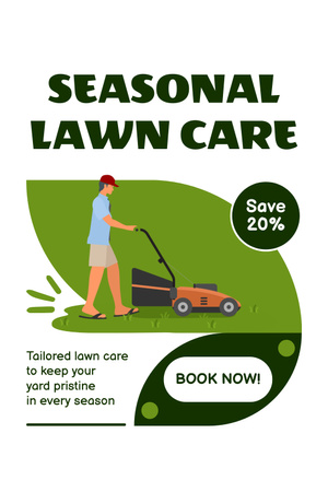 Platilla de diseño Seasonal Lawn Care Pinterest