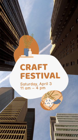 Platilla de diseño Craft Festival In Spring Announcement TikTok Video