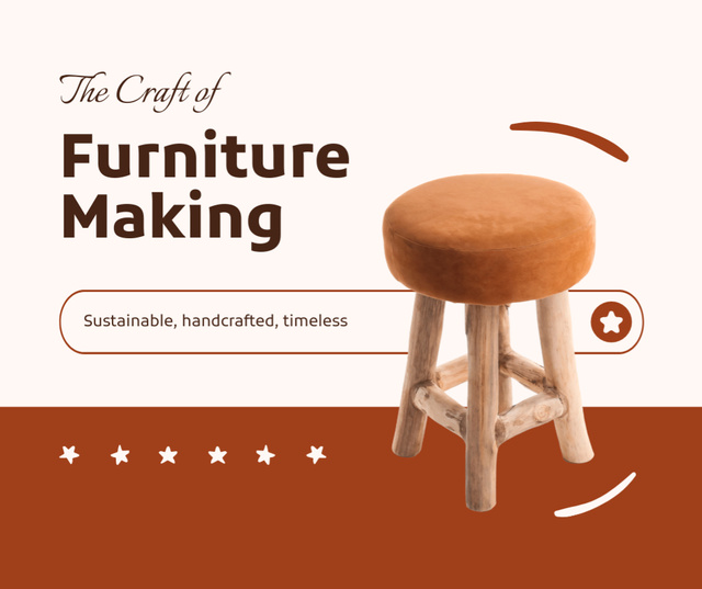 Ontwerpsjabloon van Facebook van Comfortable and Convenient Craft Furniture Sale Offer
