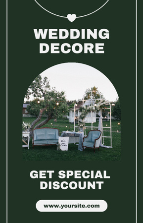 Platilla de diseño Special Discount on Wedding Decor IGTV Cover