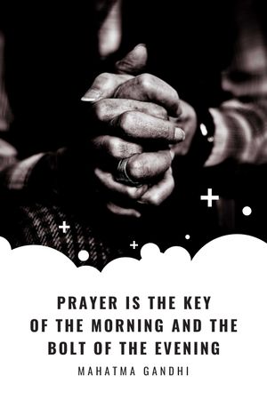 Modèle de visuel Faith Quote Hands Clasped in Prayer - Tumblr