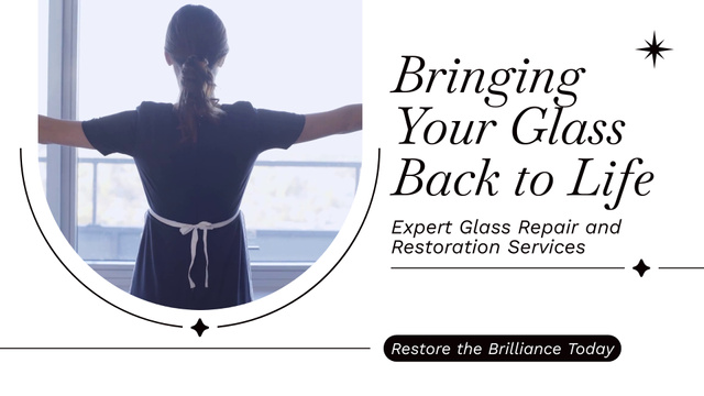 Excellent Glass Window Restoration Service Promotion Full HD video – шаблон для дизайна