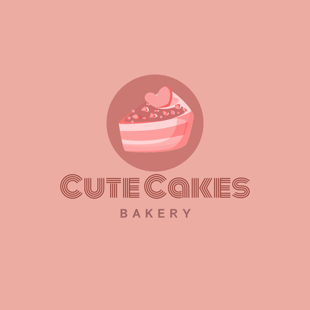 Designvorlage Emblem of Cute Bakery für Logo