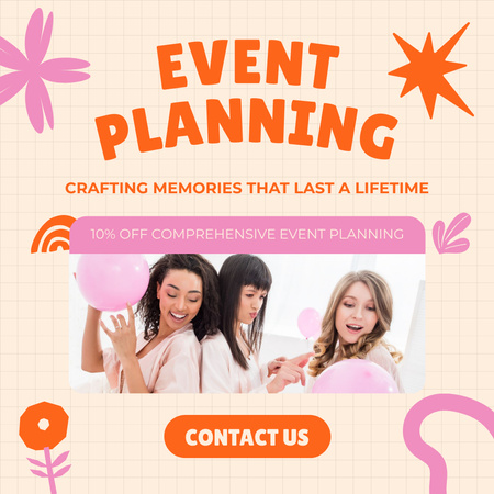 Craft Moments from Event Planning Agency Social media Design Template