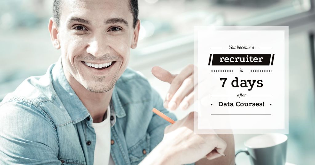 Template di design Advertisement banner for data courses Facebook AD