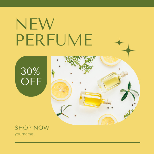 Designvorlage Discount Offer on Citrus Perfume für Instagram