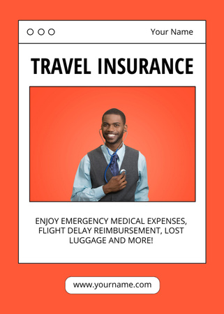 Travel Insurance Offer Flayer tervezősablon