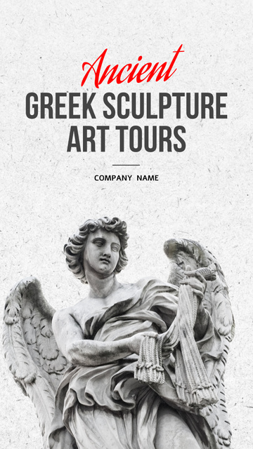 Plantilla de diseño de Art Tour in Greece Instagram Video Story 