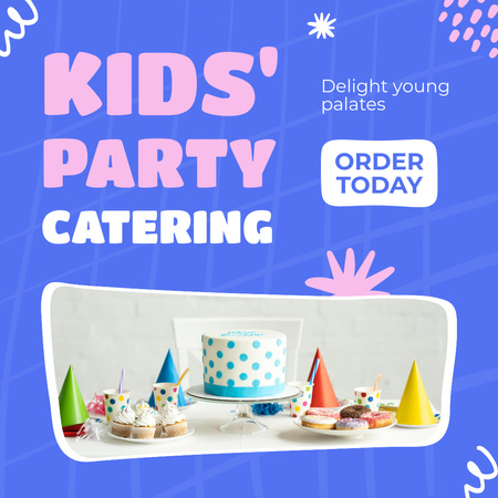 Designvorlage Catering-Service für Kinderpartys für Instagram