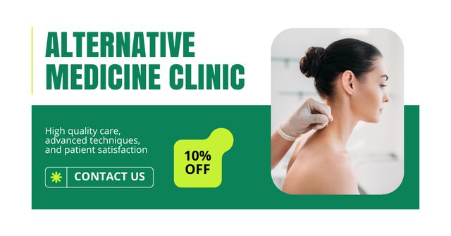 Designvorlage Best Alternative Medicine Clinic Services At Reduced Price für Facebook AD