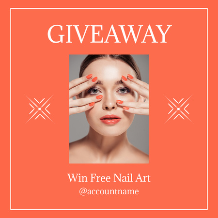 Win Free Nail Design Instagram Design Template