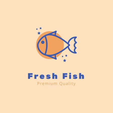 Ontwerpsjabloon van Logo van Fish Shop Ad