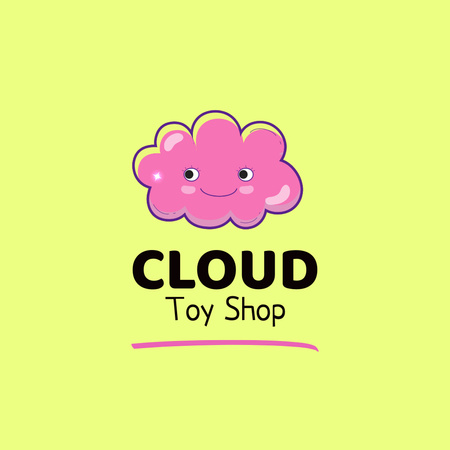 Oyuncak Dükkanı Amblemi Animated Logo Tasarım Şablonu