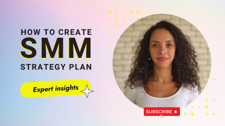 Platilla de diseño Ways to Create Strategic SMM Plan YouTube intro