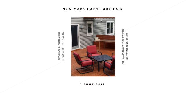 Designvorlage New York Furniture Fair für Twitter