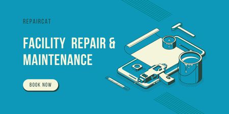 Designvorlage Home Maintenance Tips für Twitter