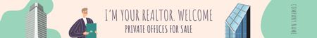 Realtor And Private Offices  Leaderboard Design Template