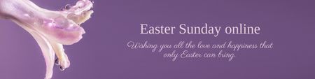 Easter Sunday Online Twitter Design Template