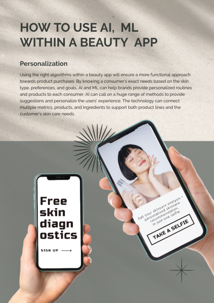 Free Diagnostics with Mobile App Newsletterデザインテンプレート