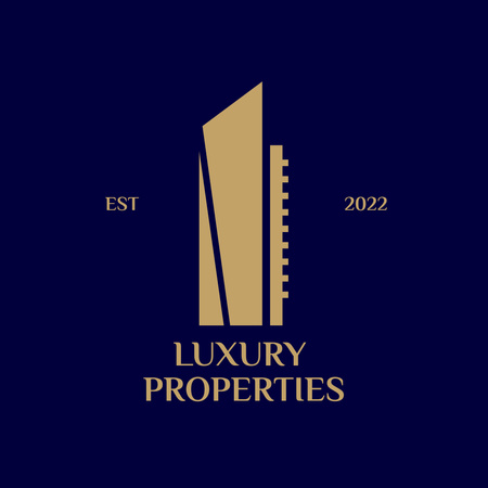 Luxury Properties logo tasarımı Logo Tasarım Şablonu