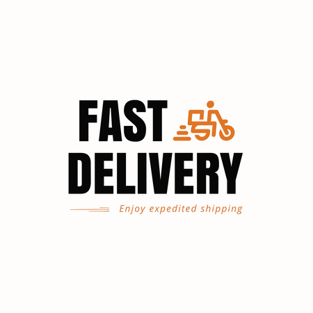 Fast Delivery of Your Orders Animated Logo Design Template