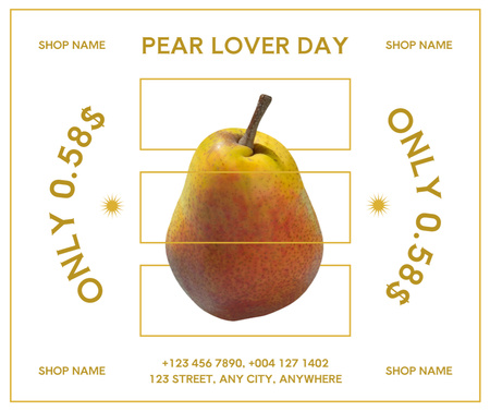 Platilla de diseño Price of Day for Pear Lovers Facebook
