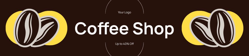 Plantilla de diseño de Invigorating Coffee Offer In Shop With Discounts Ebay Store Billboard 