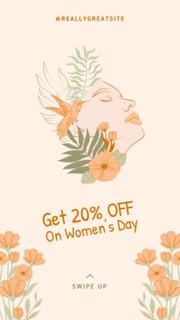 Special Discount on International Women's Day Instagram Story Design Template