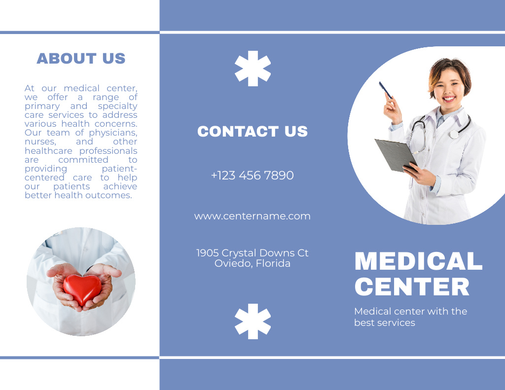 Plantilla de diseño de Best Medical Center Service Offer Brochure 8.5x11in 