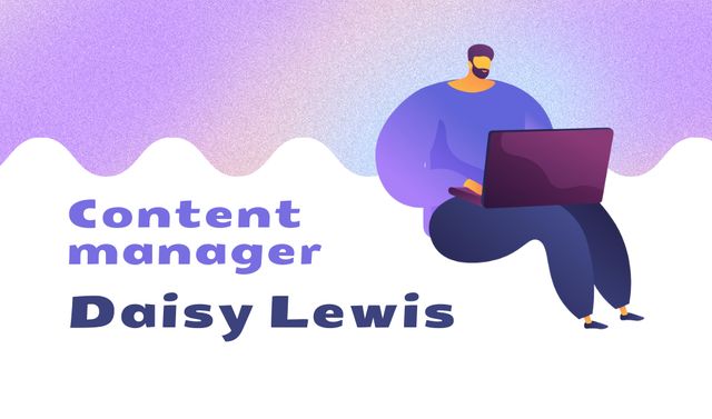 Highly Professional Content Manager Services Offer Business card – шаблон для дизайна