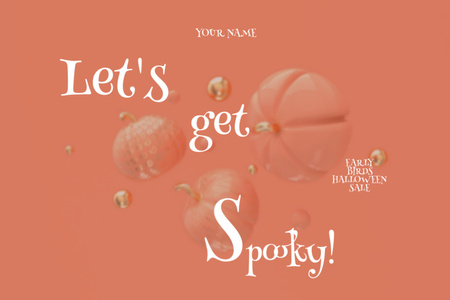 Designvorlage Pumpkins as Halloween Muse At Discounted Rates Offer für Flyer 4x6in Horizontal