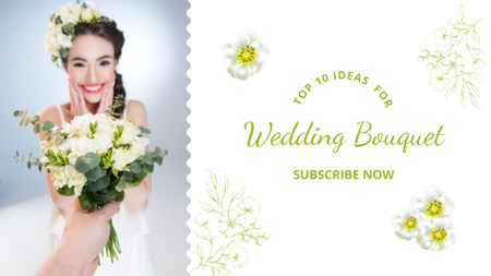 Bridal Flower Bouquets Youtube Thumbnail Design Template