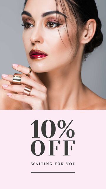Jewelry Store Discount Offer Instagram Story Design Template