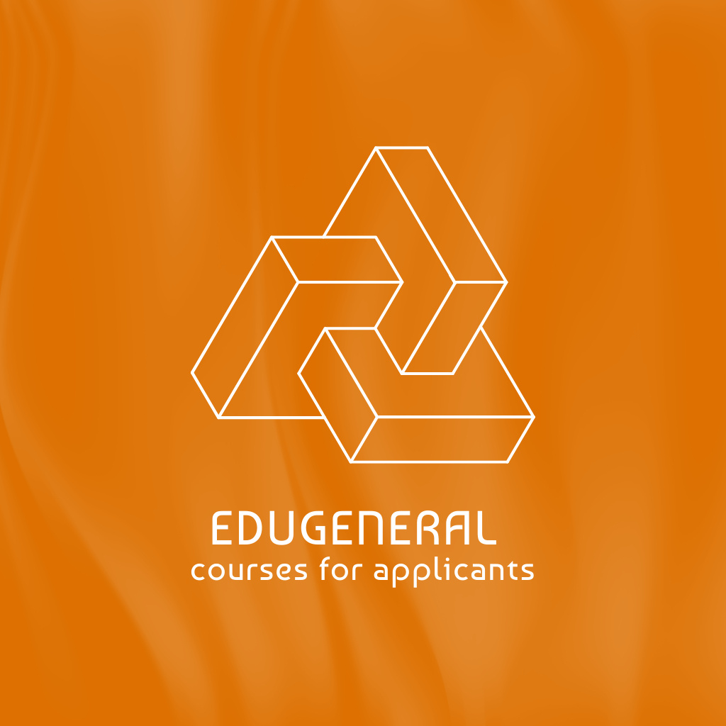 Designvorlage Educational Courses Offer on Orange für Logo