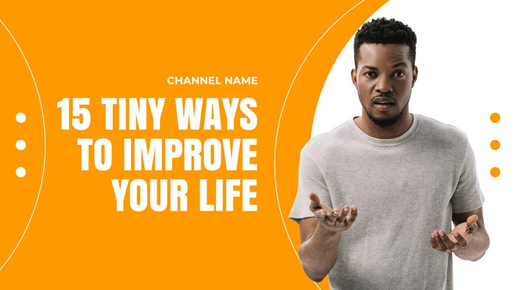 Ways to Improve your Life Youtube Thumbnail Design Template