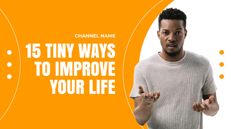 Platilla de diseño Ways to Improve your Life Youtube Thumbnail