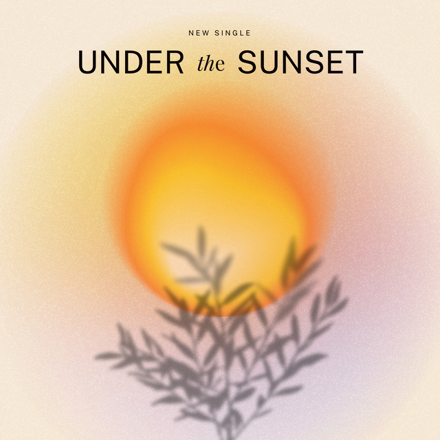 Album Cover with sunset light Album Cover – шаблон для дизайну