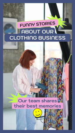 Clothing Small Business Owner Stories And Memories TikTok Video Šablona návrhu