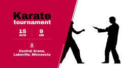 Excellent Karate Tournament Announcement