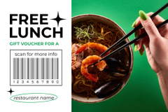 Gift Voucher Offer for Free Lunch with Oriental Dish