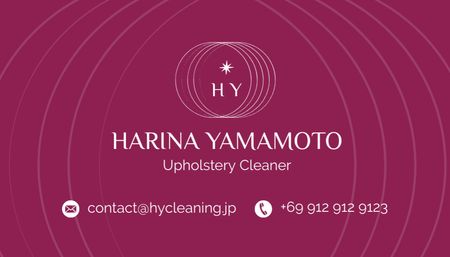 Upholstery Cleaning Services Offer Business Card US Design Template