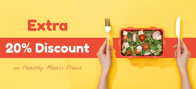 Grocery Store Discount for Healthy Food Coupon 3.75x8.25inデザインテンプレート